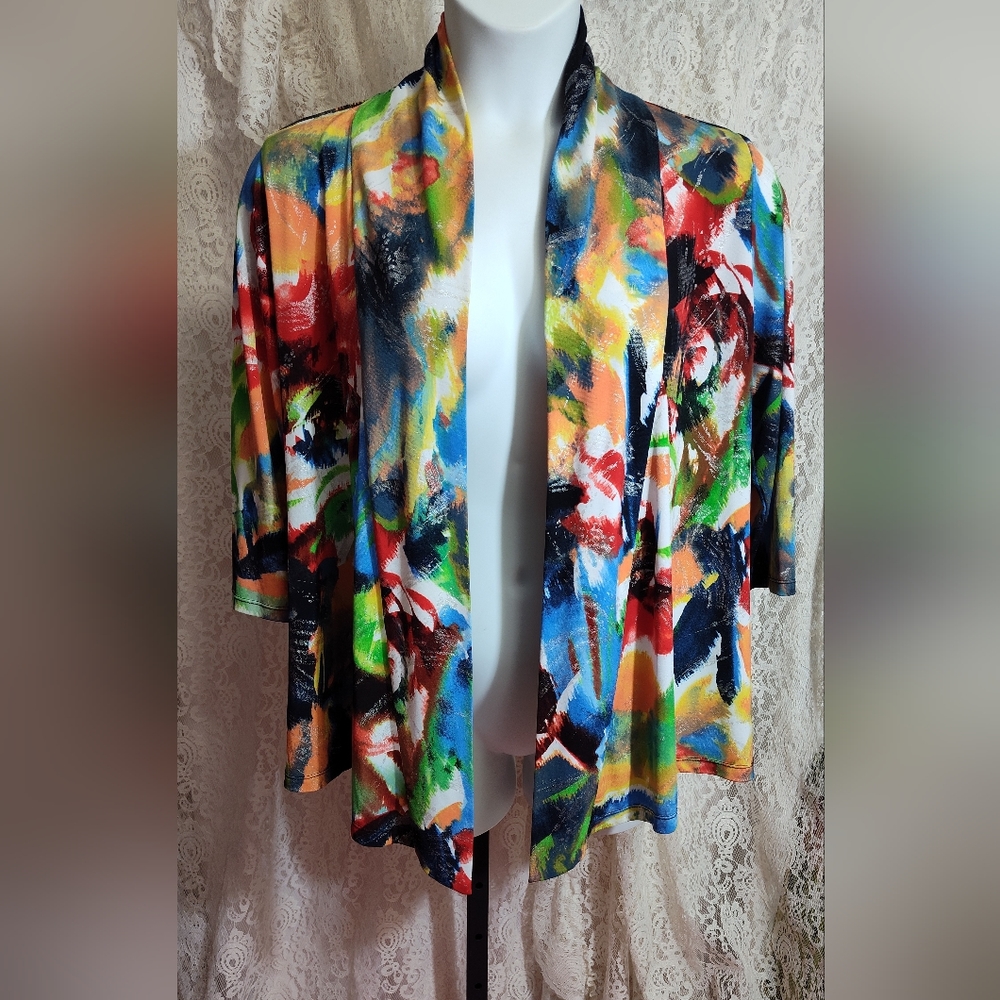 Peter Nygard waterfall Jacket bright colors
